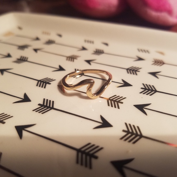 Ring Wave Beach Ocean Dreams Mermaid Gold Color - Picture 7 of 7